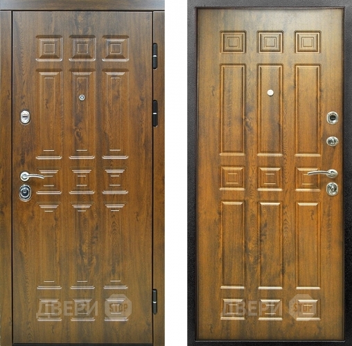 Входная металлическая Дверь Снедо Спарта 2К Винорит Темный дуб в Ногинск