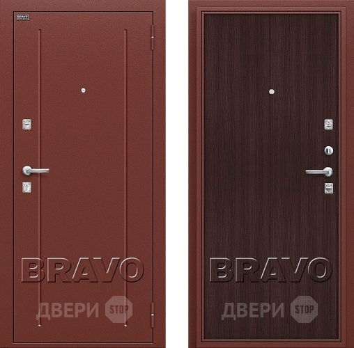 Входная металлическая Дверь Bravo Оптим Норма Wenge Veralinga в Ногинск