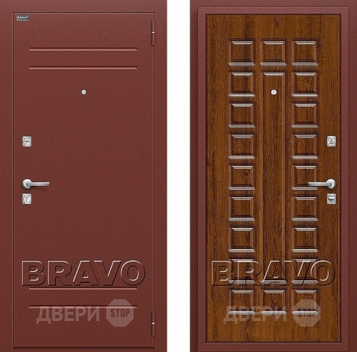 Входная металлическая Дверь Bravo Оптим Нова Французский Дуб в Ногинск