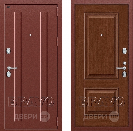 Входная металлическая Дверь Groff Т2-232 Brown Oak в Ногинск