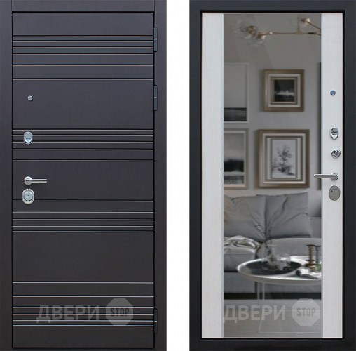 Дверь АСД Дуэт с зеркалом Лиственница белая в Ногинск