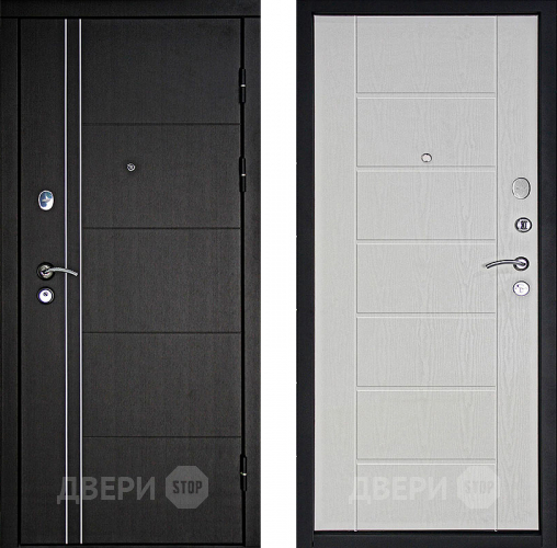 Входная металлическая Дверь Дверной Континент Тепло - Люкс Беленый дуб в Ногинск