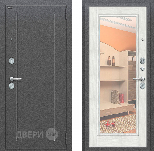 Входная металлическая Дверь Bravo Оптим Флэш Bianco Veralinga в Ногинск