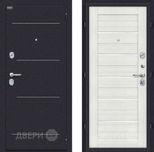 Входная металлическая Дверь Bravo Оптим Техно Bianco Veralinga в Ногинск