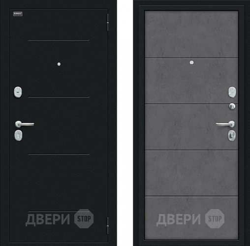 Входная металлическая Дверь Bravo Граффити-1 Букле черное/Slate Art в Ногинск