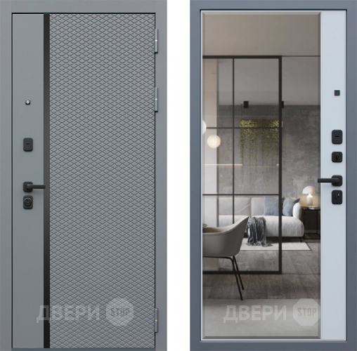 Входная металлическая Дверь АСД Манчестер с зеркалом в Ногинск