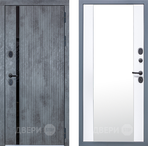 Входная металлическая Дверь Сударь МХ-46 Бетон Зеркало в Ногинск