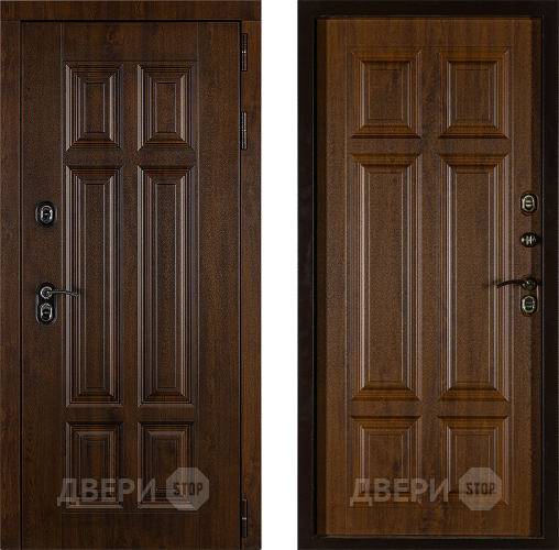 Дверь Заводская Урал ПП Лайт 3К Грецкий Орех (с терморазрывом) в Ногинск