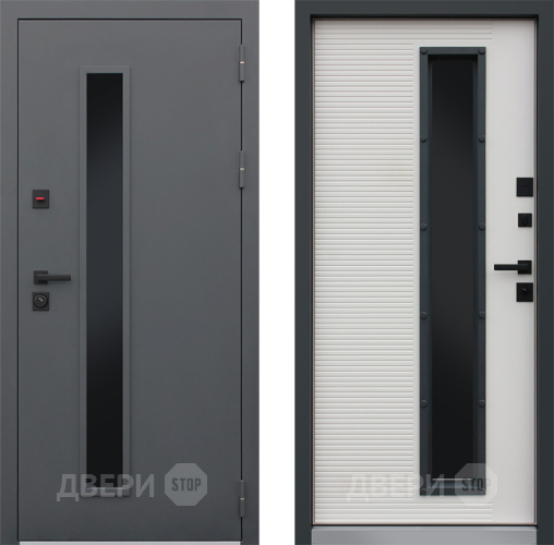 Входная металлическая Дверь АСД Trento с окном в Ногинск