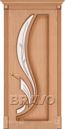 Межкомнатная дверь со стеклом Лилия (Дуб) в Ногинск