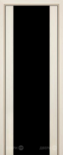 Межкомнатная дверь ProfilDoors 8X эш вайт мелинга (черный триплекс) в Ногинск