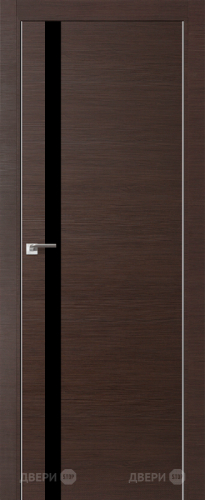 Межкомнатная дверь ProfilDoors 6Z венге кроскут (черный лак) в Ногинск