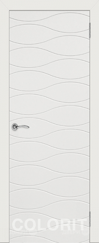 Межкомнатная дверь Граффити 3 ПГ белая эмаль в Ногинск