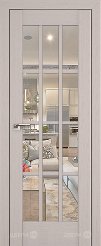 Межкомнатная дверь ProfilDoors 102X пекан белый (матовое) в Ногинск