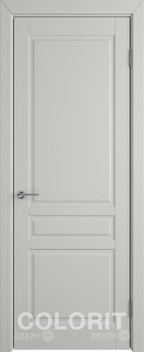 Межкомнатная дверь К2 ПГ светло-серая эмаль в Ногинск