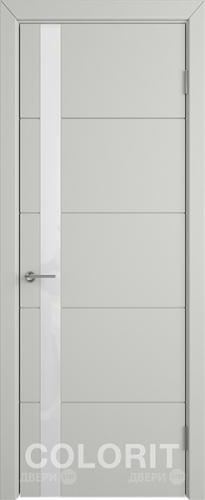 Межкомнатная дверь К4 ПО светло-серая эмаль в Ногинск