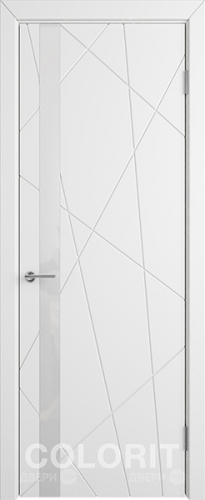 Межкомнатная дверь К5 ПО белая эмаль в Ногинск