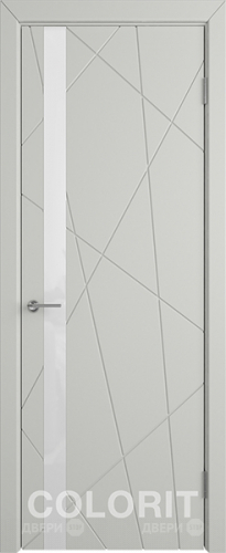 Межкомнатная дверь К5 ПО светло-серая эмаль в Ногинск
