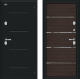 Дверь Bravo Thermo Лайн Букле черное/Wenge Veralinga в Ногинск