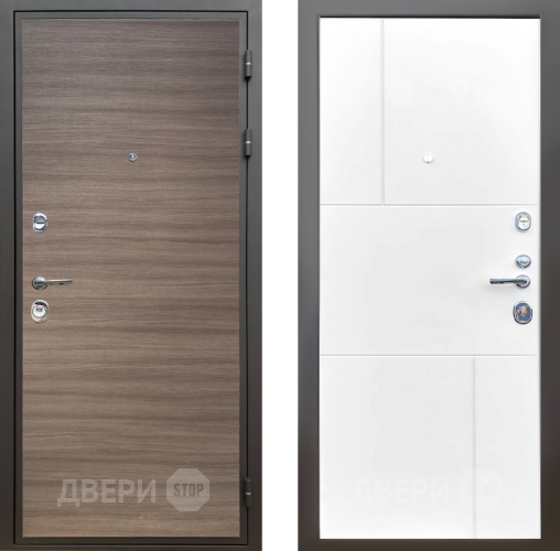 Дверь Шелтер (SHELTER) Комфорт Дуб тоскано поперечный 8 Белый матовый в Ногинск