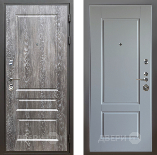 Входная металлическая Дверь Шелтер (SHELTER) Комфорт Дуб шале серебро 6 Силк Маус в Ногинск