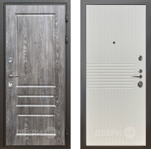 Входная металлическая Дверь Шелтер (SHELTER) Комфорт Дуб шале серебро 10 Силк Сноу в Ногинск