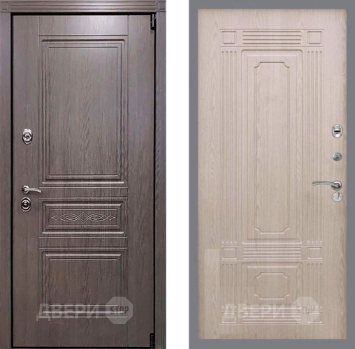 Входная металлическая Дверь Рекс (REX) Пренмиум-S FL-2 Беленый дуб в Ногинск