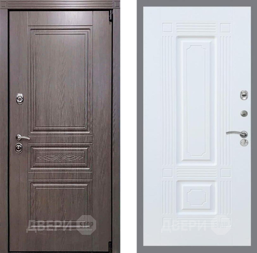 Входная металлическая Дверь Рекс (REX) Пренмиум-S FL-2 Силк Сноу в Ногинск