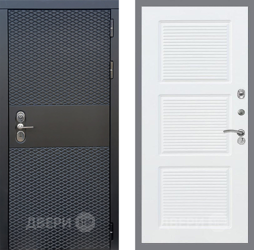 Входная металлическая Дверь Стоп БЛЭК CISA ФЛ-1 Силк Сноу в Ногинск