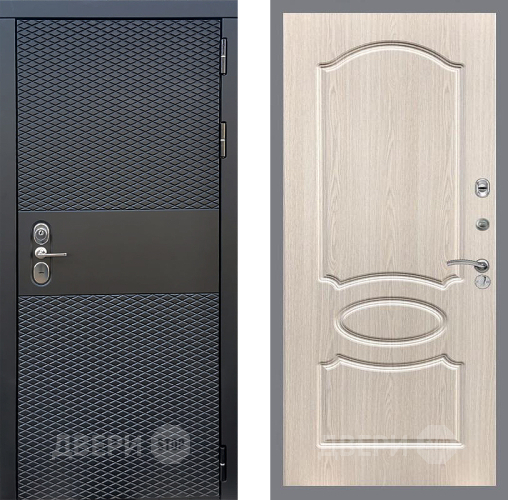 Входная металлическая Дверь Стоп БЛЭК CISA ФЛ-128 Беленый дуб в Ногинск