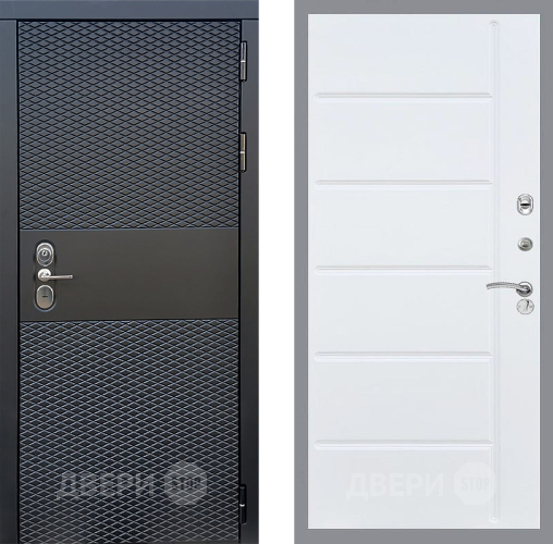 Входная металлическая Дверь Стоп БЛЭК CISA ФЛ-102 Белый ясень в Ногинск