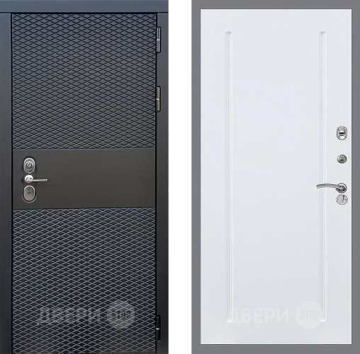 Входная металлическая Дверь Стоп БЛЭК CISA ФЛ-68 Силк Сноу в Ногинск