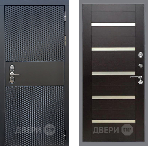 Входная металлическая Дверь Стоп БЛЭК CISA СБ-14 венге поперечный в Ногинск