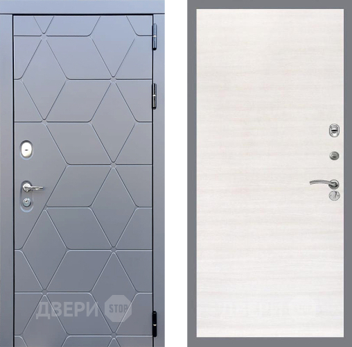 Входная металлическая Дверь Стоп КОСМО Гладкая Акация светлая в Ногинск