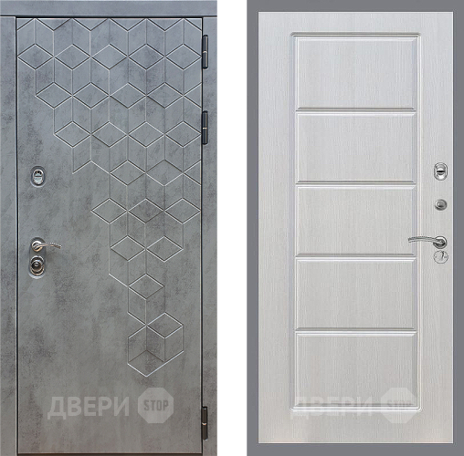 Входная металлическая Дверь Стоп БЕТОН ФЛ-39 Лиственница беж в Ногинск