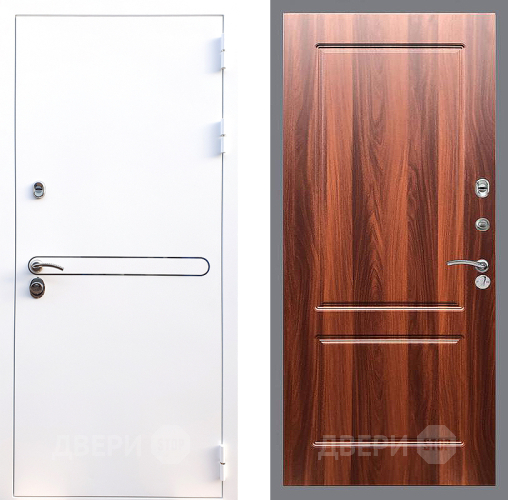 Входная металлическая Дверь Стоп Лайн Вайт ФЛ-117 Итальянский орех в Ногинск