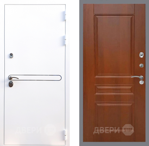 Входная металлическая Дверь Стоп Лайн Вайт ФЛ-243 Итальянский орех в Ногинск