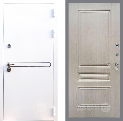 Входная металлическая Дверь Стоп Лайн Вайт ФЛ-243 Беленый дуб в Ногинск