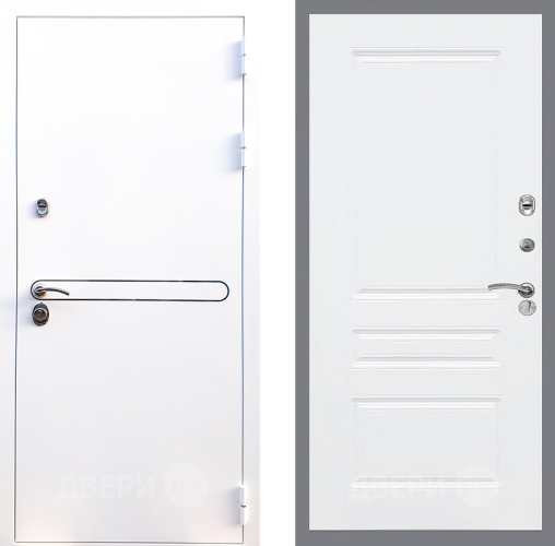 Входная металлическая Дверь Стоп Лайн Вайт ФЛ-243 Силк Сноу в Ногинск