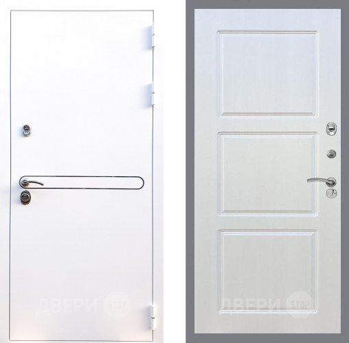 Входная металлическая Дверь Стоп Лайн Вайт ФЛ-3 Лиственница беж в Ногинск