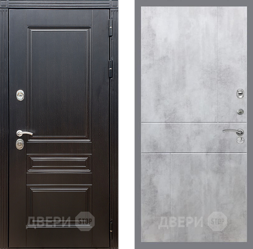 Входная металлическая Дверь Стоп МЕГАПОЛИС ФЛ-290 Бетон светлый в Ногинск