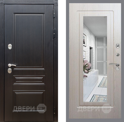 Дверь Стоп МЕГАПОЛИС Зеркало ФЛ-120 Беленый дуб в Ногинск