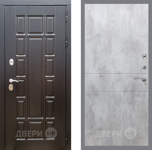 Входная металлическая Дверь Стоп НЬЮ ЙОРК ФЛ-290 Бетон светлый в Ногинск