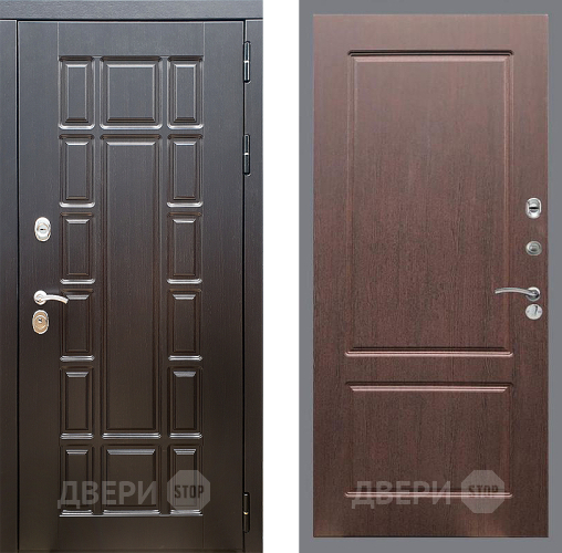 Входная металлическая Дверь Стоп НЬЮ ЙОРК ФЛ-117 Орех премиум в Ногинск