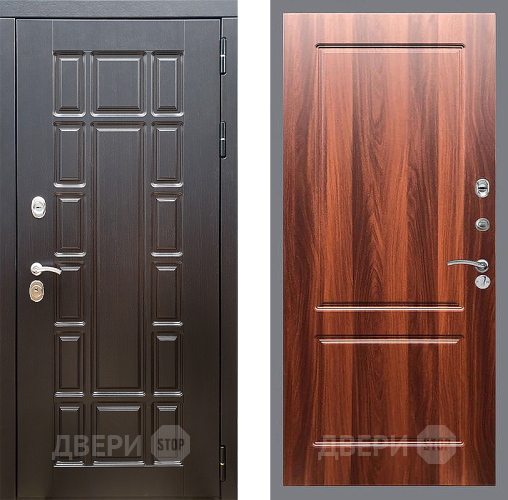 Входная металлическая Дверь Стоп НЬЮ ЙОРК ФЛ-117 Итальянский орех в Ногинск