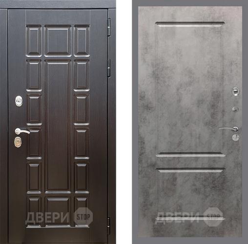 Входная металлическая Дверь Стоп НЬЮ ЙОРК ФЛ-117 Бетон темный в Ногинск