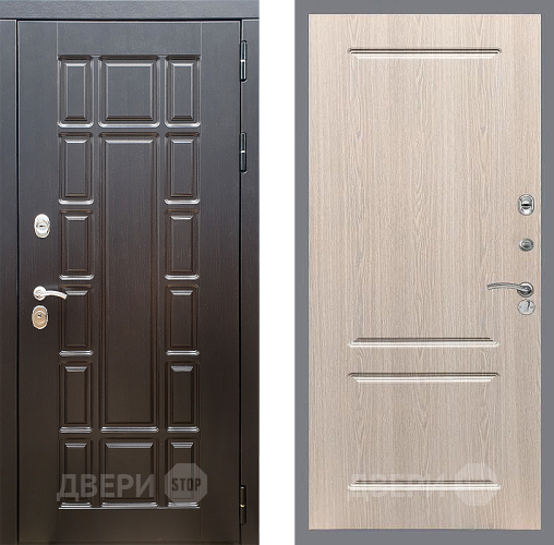 Входная металлическая Дверь Стоп НЬЮ ЙОРК ФЛ-117 Беленый дуб в Ногинск