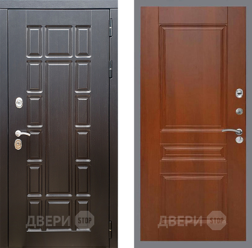 Входная металлическая Дверь Стоп НЬЮ ЙОРК ФЛ-243 Итальянский орех в Ногинск