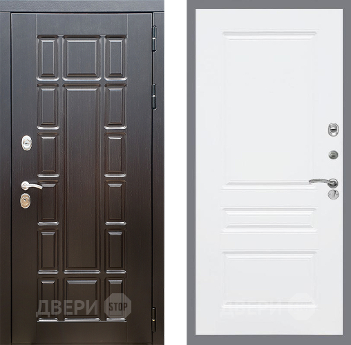 Входная металлическая Дверь Стоп НЬЮ ЙОРК ФЛ-243 Силк Сноу в Ногинск