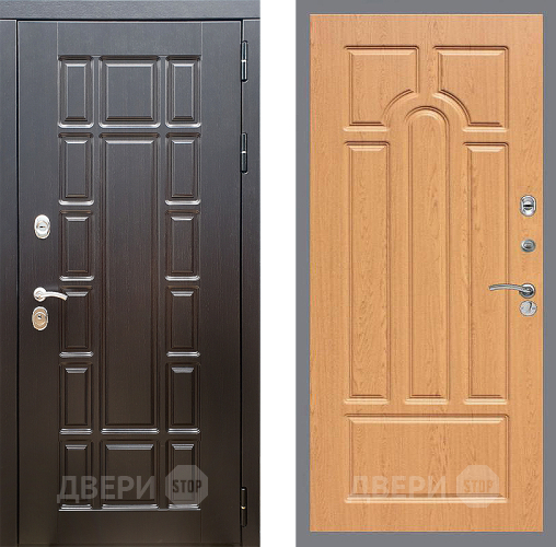 Входная металлическая Дверь Стоп НЬЮ ЙОРК ФЛ-58 Дуб в Ногинск